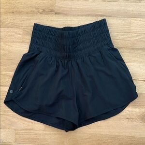 Women's Black High-Waisted Shorts
